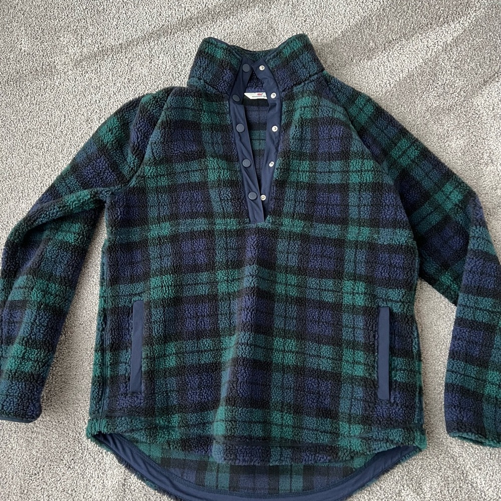 Vineyard Vines Women’s Fleece Jacket; worn once